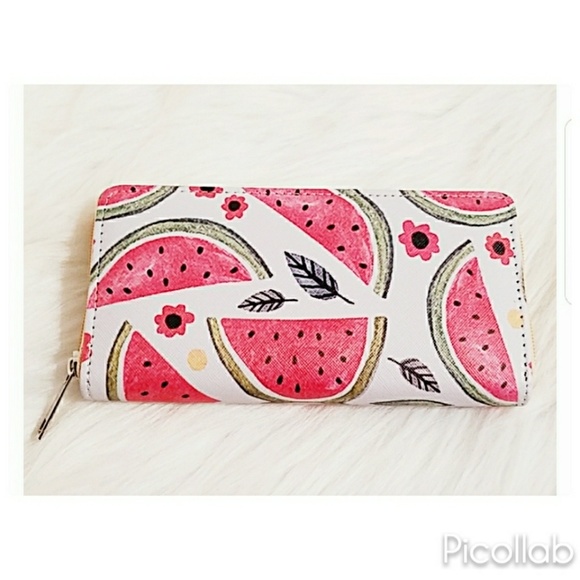 Watermelon Print Zipper Wallet - Picture 3 of 5